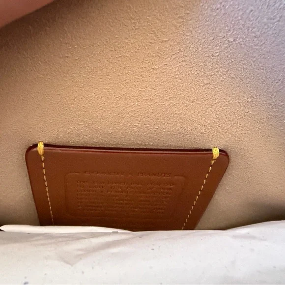 BNWT Coach x Peanuts Tabby Shoulder Bag 26 - Picture 9 of 16